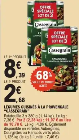 E.Leclerc Express "CASSEGRAIN" Légumes cuisinés à la provençale offre