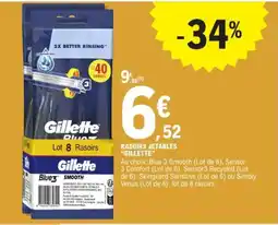 E.Leclerc Express "GILLETTE" Rasoirs jetables offre