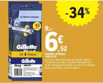 E.Leclerc Express "GILLETTE" Rasoirs jetables offre