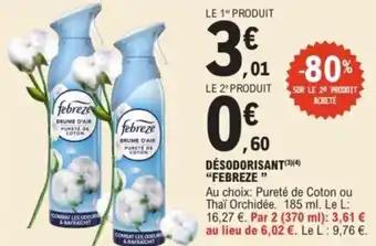 E.Leclerc Express "FEBREZE " Désodorisant offre