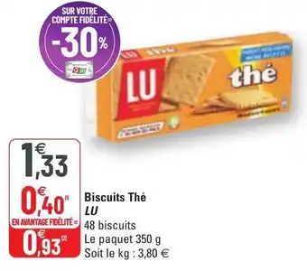 Biscuits thé
