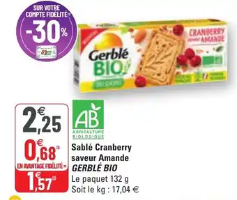 Sablé cranberry