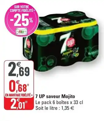 G20 7 up saveur mojito offre