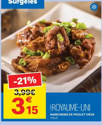 Leader Price Manchons de poulet crus offre