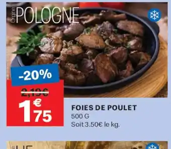 Leader Price Foies de poulet offre