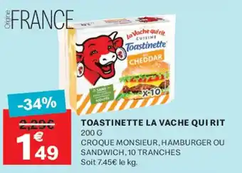 Leader Price LA VACHE QUI RIT Toastinette offre