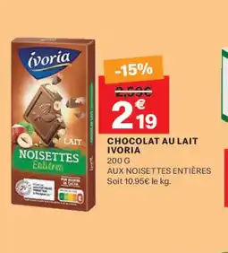 Leader Price IVORIA Chocolat au lait offre