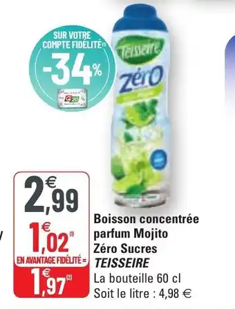 G20 Boisson concentrée offre