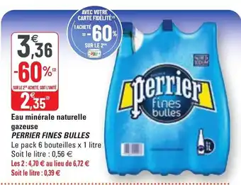 G20 Eau minérale naturelle offre