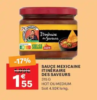 Leader Price Sauce mexicaine itinéraire offre