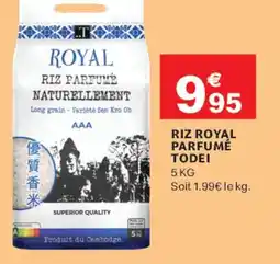 Leader Price TODEI Riz royal parfumé offre