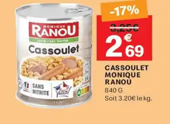 Leader Price MONIQUE RANOU Cassoulet offre