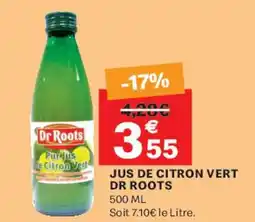 Leader Price DR ROOTS Jus de citron vert offre