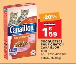 Leader Price CANAILLOU Croquettes pour chaton offre