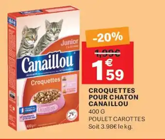 Leader Price CANAILLOU Croquettes pour chaton offre