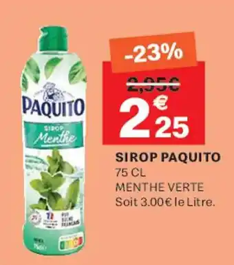 Leader Price PAQUITO Sirop offre