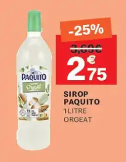 Leader Price PAQUITO Sirop offre