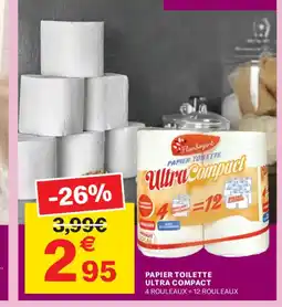 Leader Price Papier toilette ultra compact offre