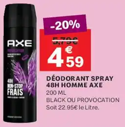 Leader Price AXE Déodorant spray 48h homme offre