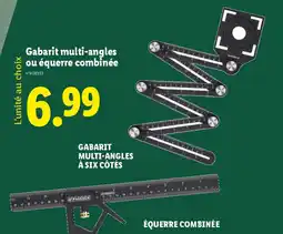 Lidl Gabarit multi-angles ou équerre combinée offre