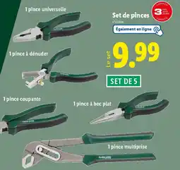 Lidl Set de pinces offre