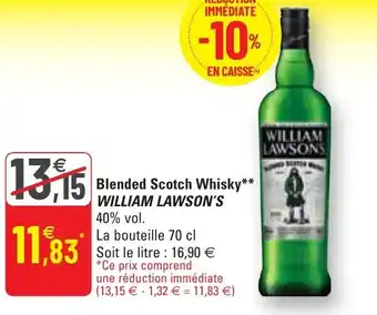 G20 Blended scotch whisky offre