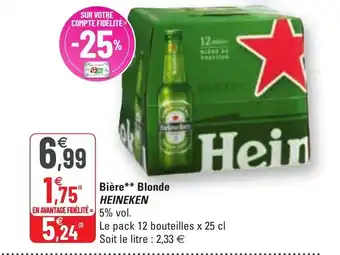 G20 Bière blonde offre