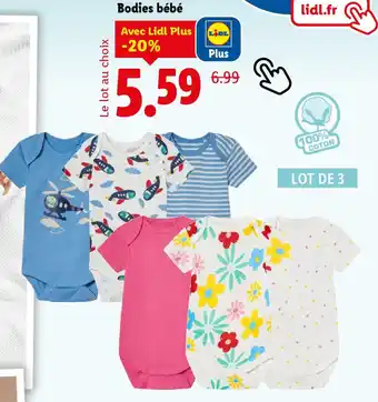 Lidl Bodies bébé offre