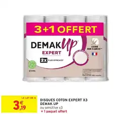 Intermarché Disques coton expert x3 demak up offre