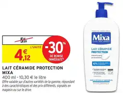 Intermarché Lait céramide protection mixa offre