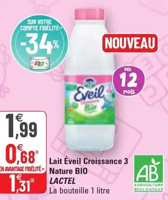 G20 Lait éveil croissance 3 offre