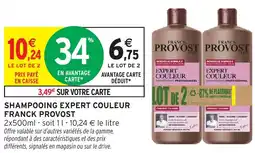 Intermarché Shampooing expert couleur franck provost offre