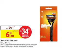 Intermarché Rasoir fusion 5 gillette offre