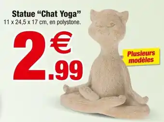 Bazarland Statue Chat Yoga offre