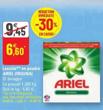 G20 Lessive en poudre offre