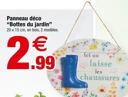 Bazarland Panneau déco Bottes du jardin offre