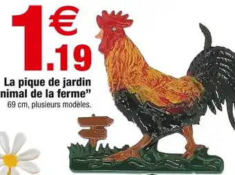 Bazarland La pique de jardin animal de la ferme offre