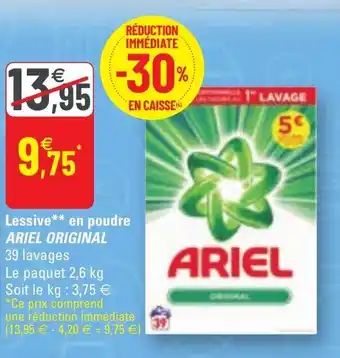 G20 Lessive en poudre offre