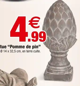 Bazarland Statue Pomme de pin offre