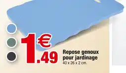 Bazarland Repose genoux pour jardinage offre