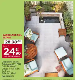 Gedimat Carrelage sol estate offre