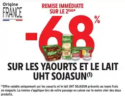 Intermarché Sur les yaourts et le lait uht sojasun offre