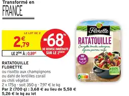 Intermarché Ratatouille florette offre