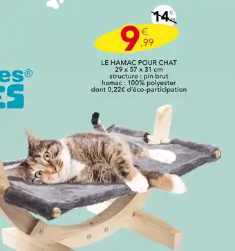 Stokomani Le hamac pour chat offre