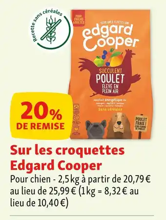 Maxi Zoo EDGARD COOPER 20% de remise sur les croquettes edgard cooper offre