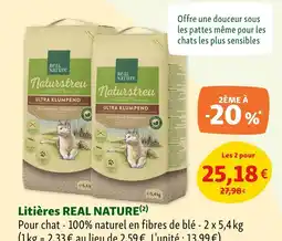 Maxi Zoo REAL NATURE Litières offre