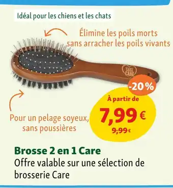 Maxi Zoo Take Care Brosse 2 en 1 offre