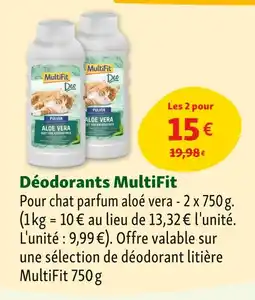 Maxi Zoo MultiFit Désodorisants offre