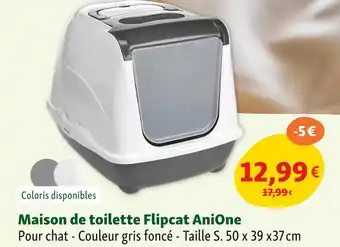 Maxi Zoo AniOne Maison de toilette Flipcat offre