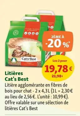 Maxi Zoo CAT'S BEST Litières offre